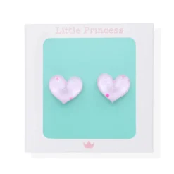 Little Princess Pendientes Pinza Corazón