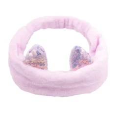 Little Princess Turbante Rosa Orejitas Purpurina