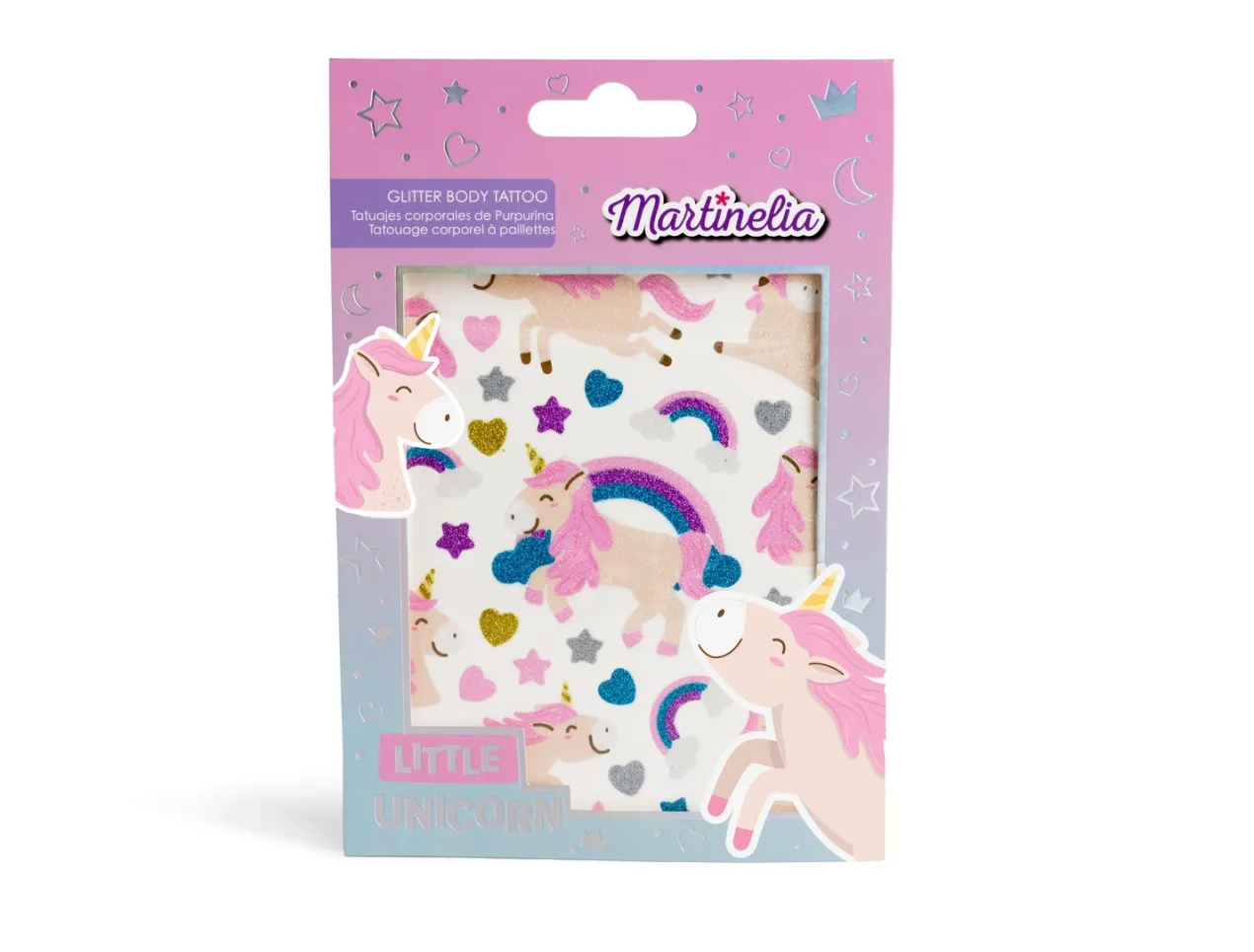 Little Unicorn Tatuajes Corporales de Purpurina