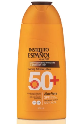 Loción Activadora del Bronceado + Protección Solar SPF50+