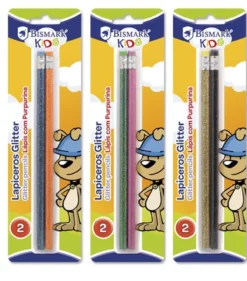 Lápices Glitter Con Goma