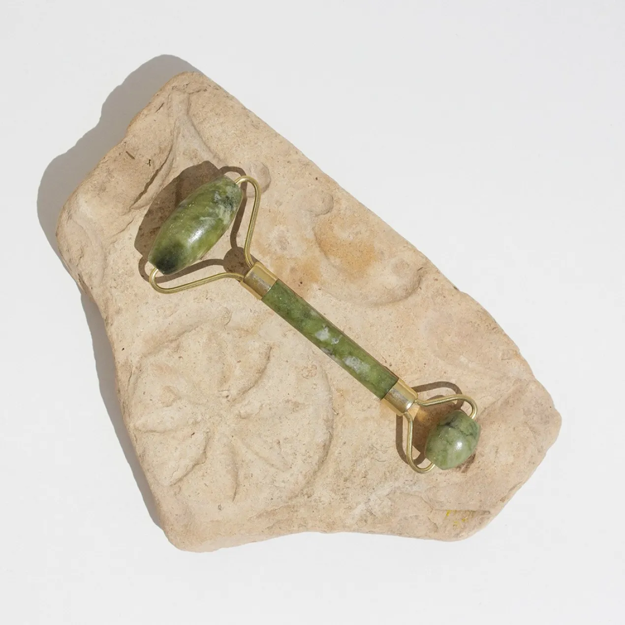 Masajeador Facial Pieda Jade 2 Rodillos