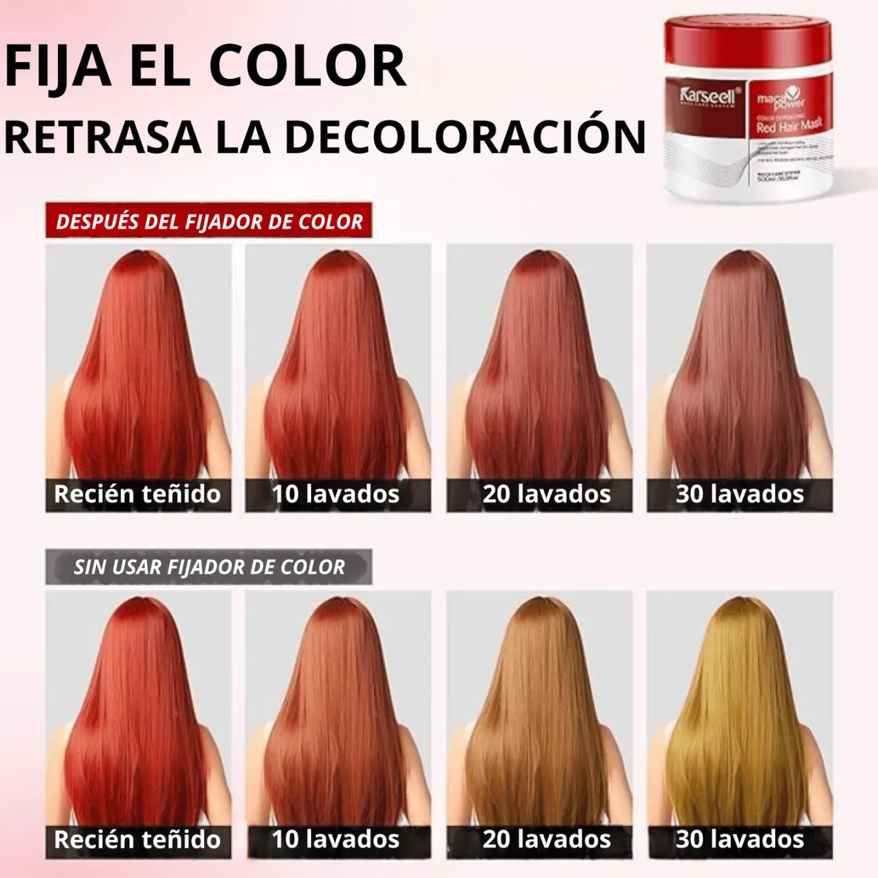 Mascarilla Capilar Pigmentante Roja