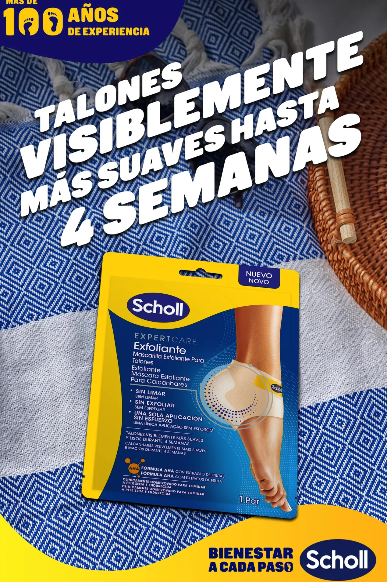 Mascarilla Exfoliante para Talones Expert Care