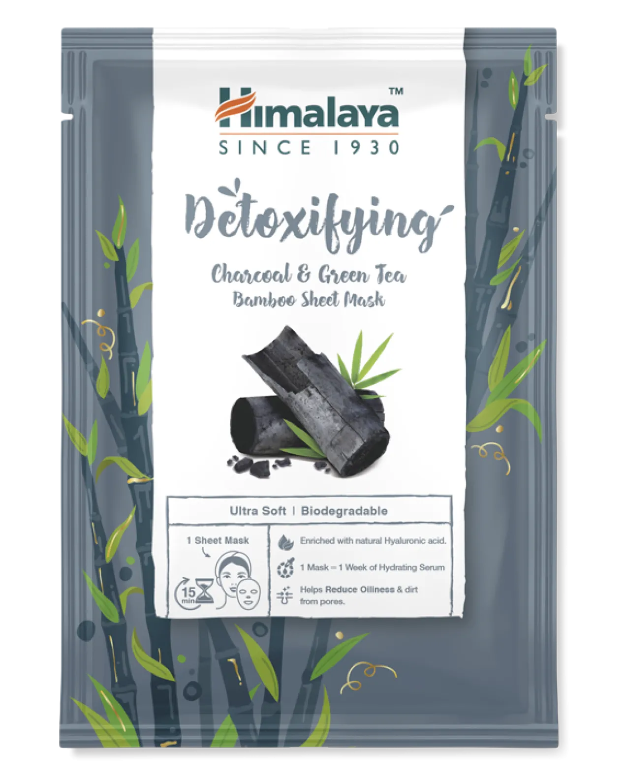 Mascarilla Facial Desintoxicante Carbón & Té Verde