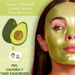 Mascarilla Facial Hidrogel Aguacate Ultrahidratante