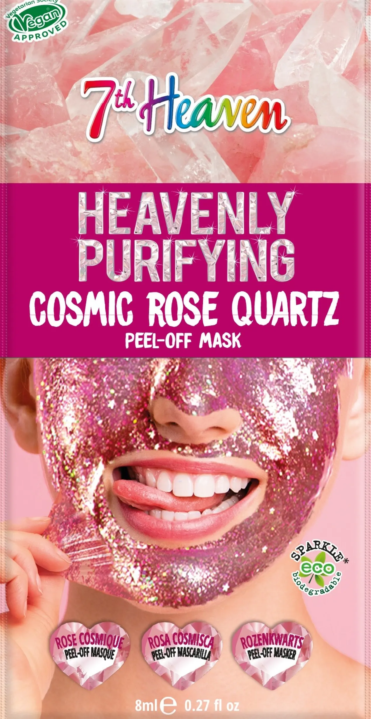 Mascarilla Peel-Off Purificante Cosmic Rose Quartz