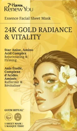 Mascarilla Tela Renew You Gold Radiance & Vitality