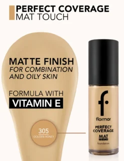 Mat Touch Foundation Base de Maquillaje
