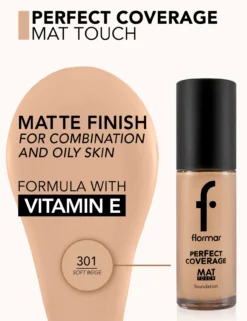 Mat Touch Foundation Base de Maquillaje