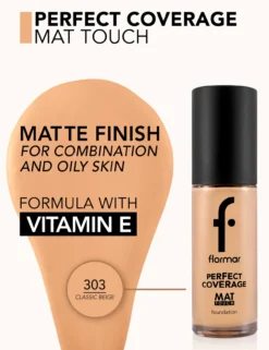 Mat Touch Foundation Base de Maquillaje