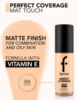 Mat Touch Foundation Base de Maquillaje