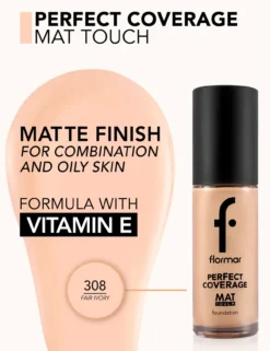 Mat Touch Foundation Base de Maquillaje