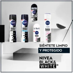 Men Black & White Invisible Desodorante Roll On