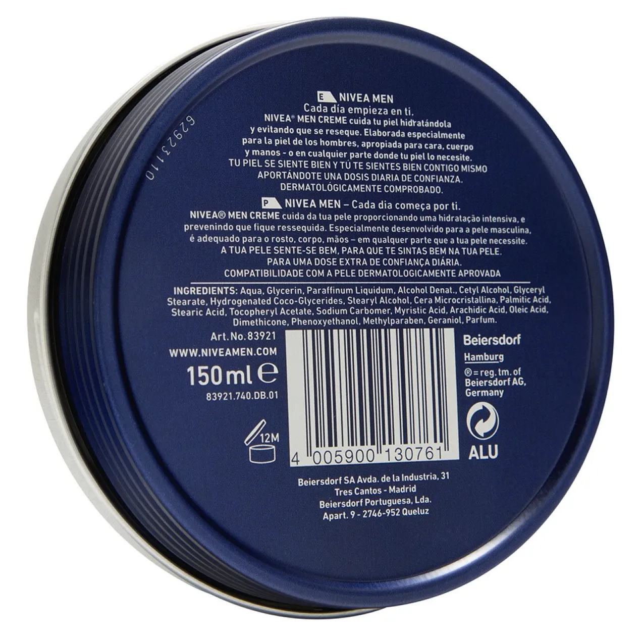 Men Crema Cara Manos Cuerpo