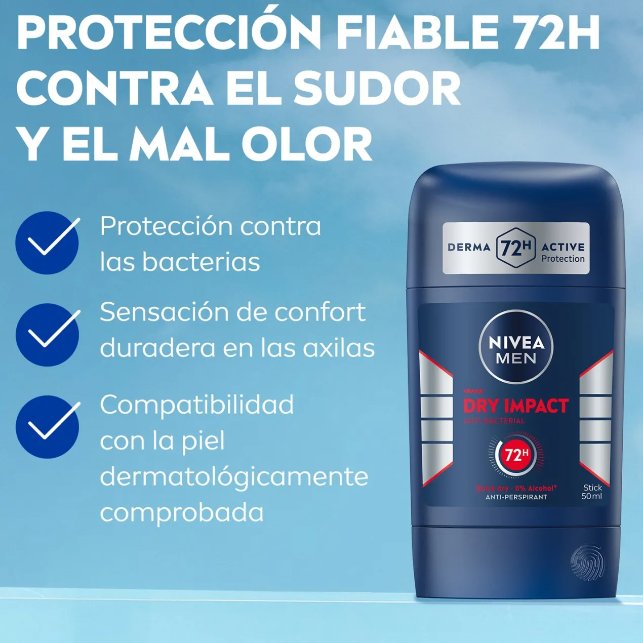 Men Dry Impact Desodorante en Stick