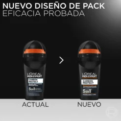Men Expert Carbon Protect Desodorante Roll-On Antitranspirante 5 en 1