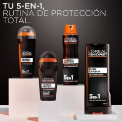 Men Expert Carbon Protect Spray Antitranspirante 5 en 1