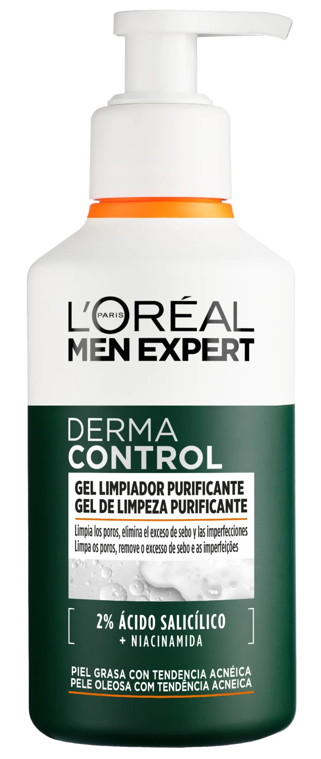 Men Expert Derma Control Gel Limpiador Purificante