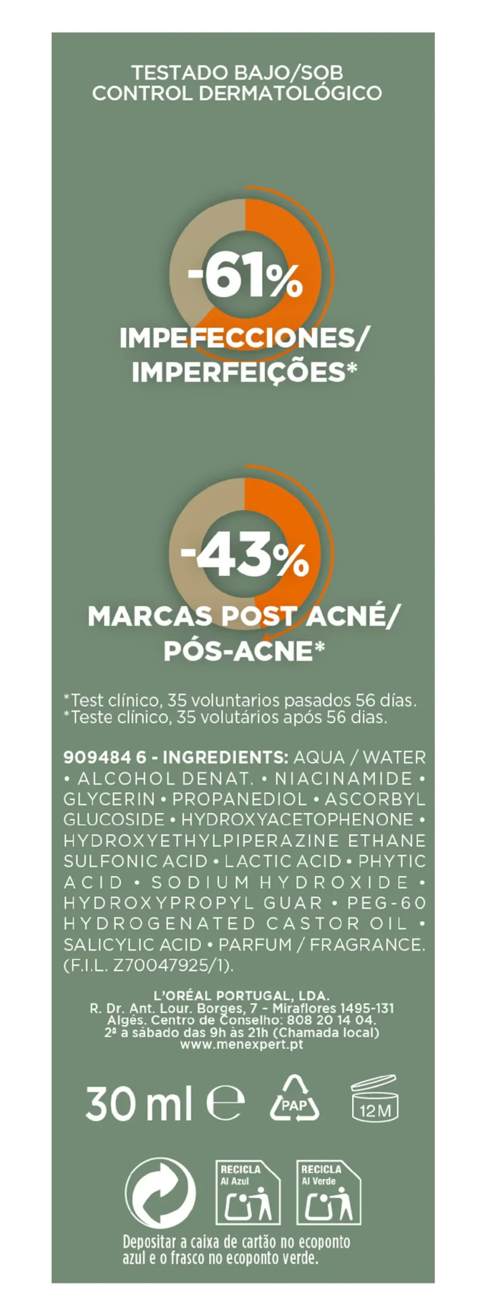 Men Expert Derma Control Sérum Anti-Imperfecciones