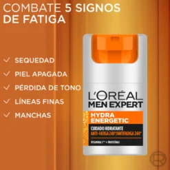 Men Expert Hydra Energetic Crema Hidratante Anti-Fatiga Hombre
