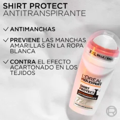 Men Expert Shirt Protect Desodorante Roll-On Anti-transpirante 48h Anti-manchas