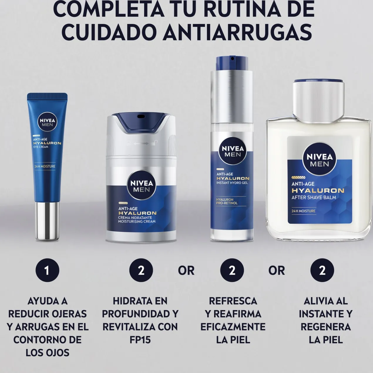 Men Hyaluron Contorno de Ojos Antiedad