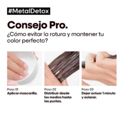 Metal Detox Mascarilla para Cabello Dañado y Teñido