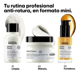 Metal Detox Mascarilla para Cabello Dañado y Teñido