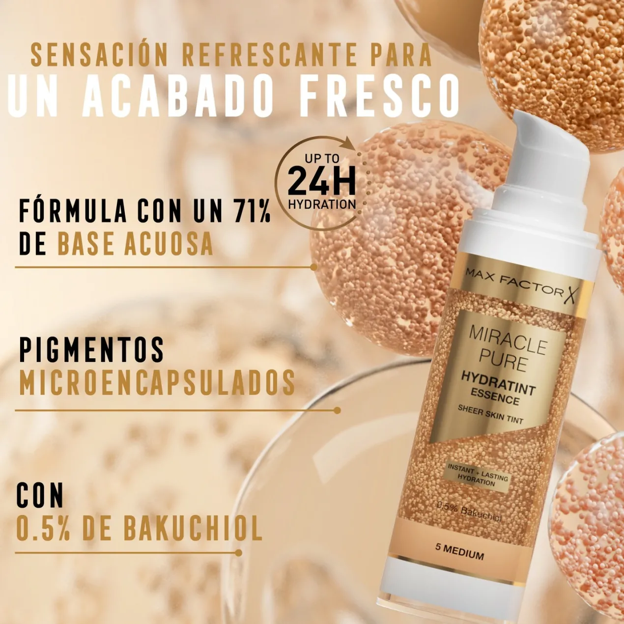 Miracle Pure Hydratint Essence Base de Maquillaje