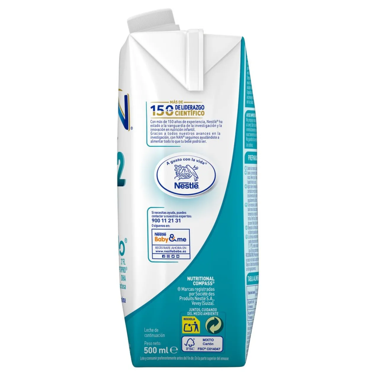 NAN OPTIPRO 2 Leche líquida de continuación