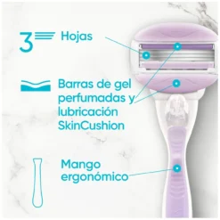 Neceser Venus Comfortglide Maquinilla + Recambios + Soporte Ducha