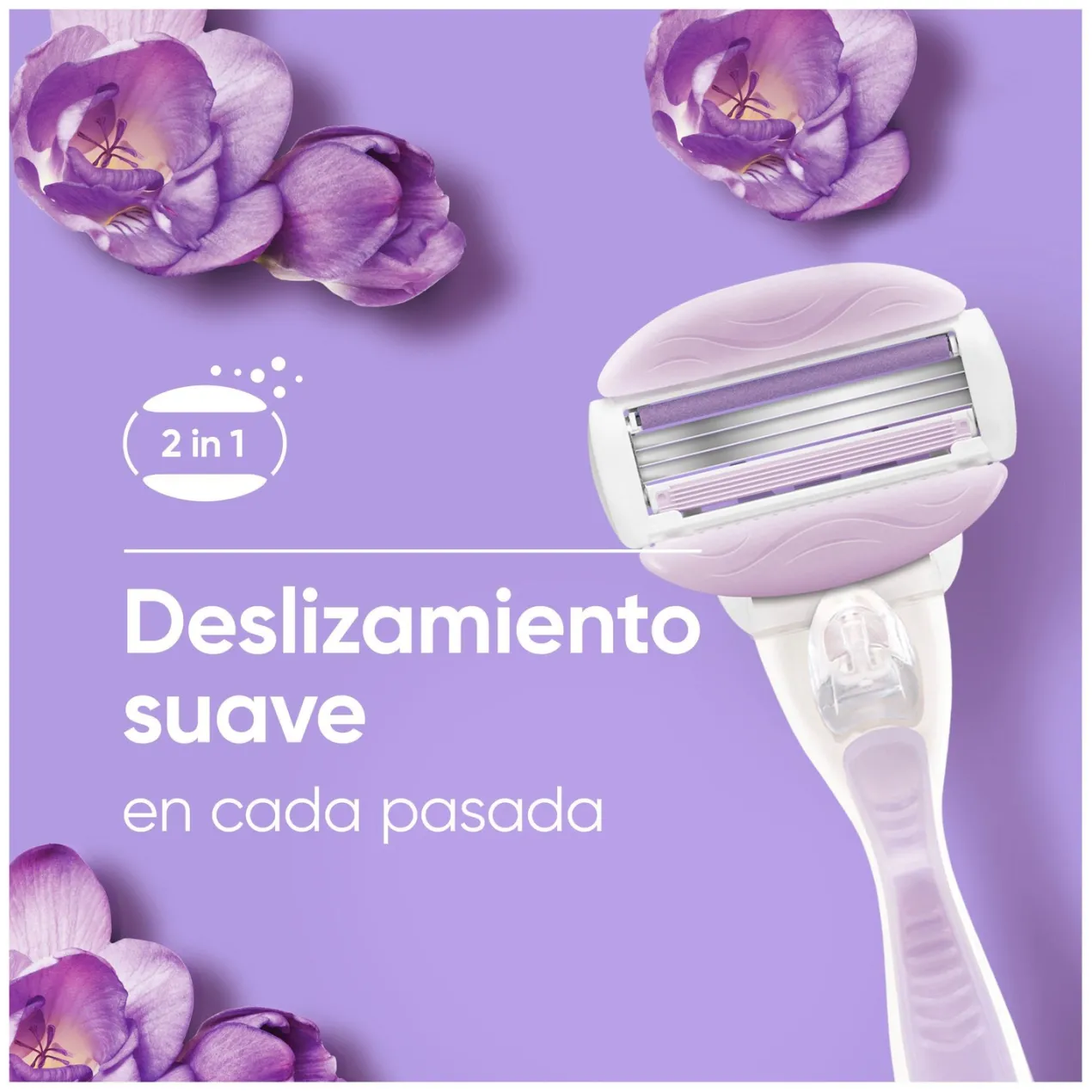 Neceser Venus Comfortglide Maquinilla + Recambios + Soporte Ducha