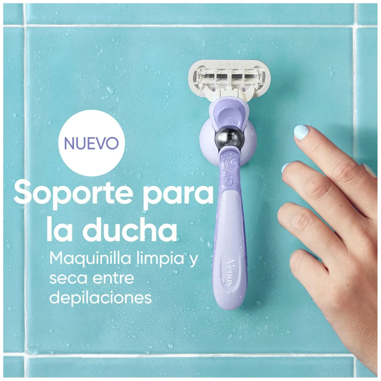 Neceser Venus Extra Smooth Swirl Maquinilla + 2 Recambios + Soporte