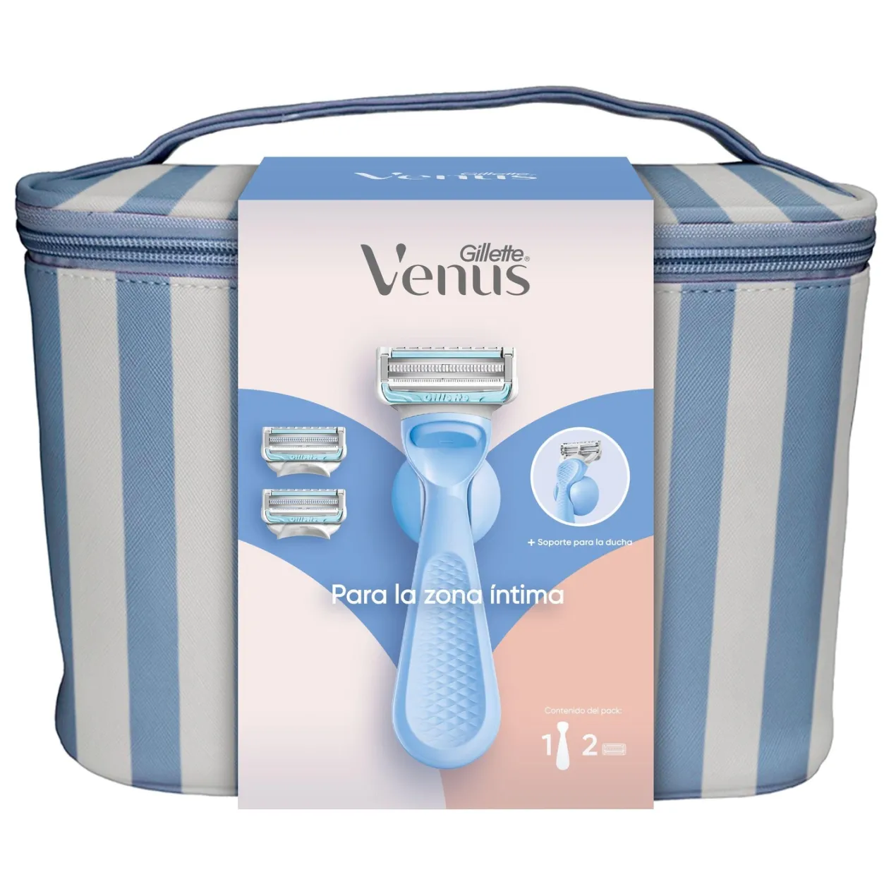 Neceser Venus Maquinilla y Recambios Zona íntima + Soporte