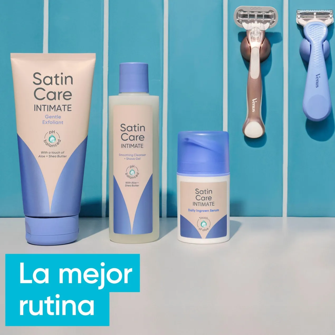 Neceser Venus Maquinilla y Recambios Zona íntima + Soporte
