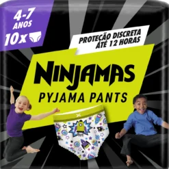 Ninjamas Pyjama Pants Calzoncillos de Noche Absorbentes 4-7 años