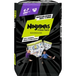 Ninjamas Pyjama Pants Calzoncillos de Noche Absorbentes 4-7 años