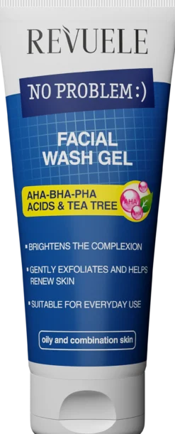 No Problem Gel Limpieza Facial con AHA-BHA-PHA y Árbol del Té