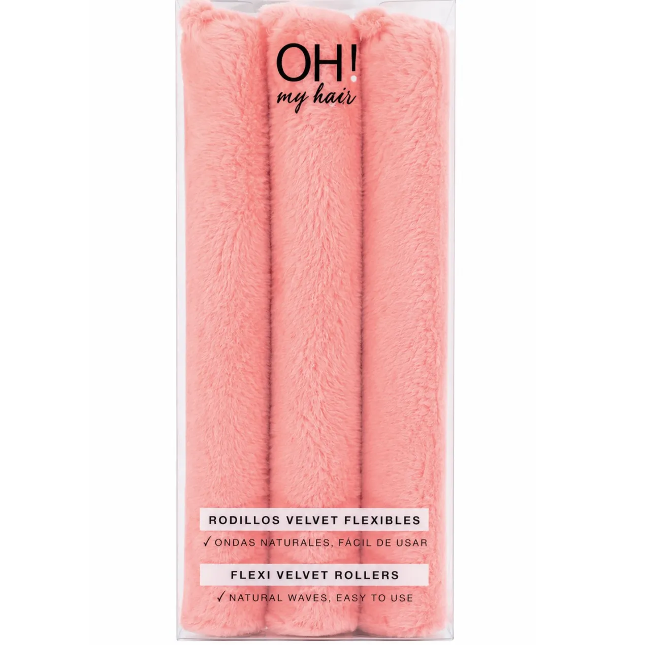 Oh My Hair Flexi Velvet Rollers Set 3 Rulos