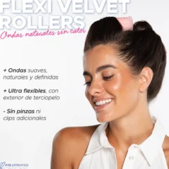 Oh My Hair Flexi Velvet Rollers Set 3 Rulos