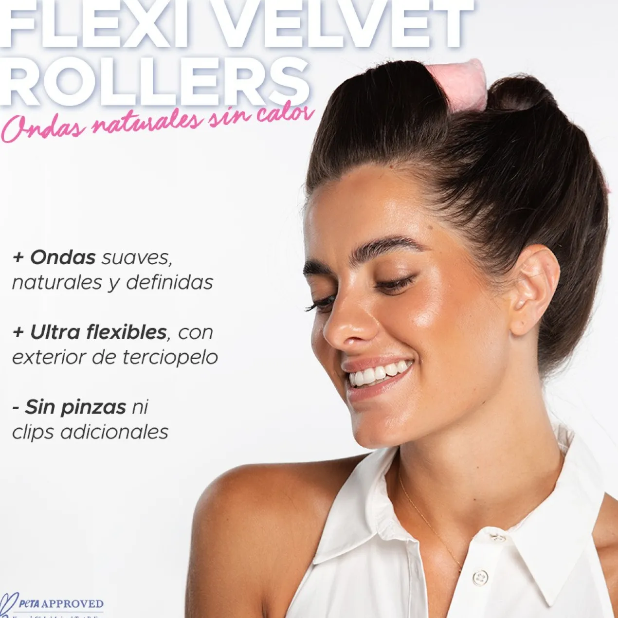 Oh My Hair Flexi Velvet Rollers Set 3 Rulos