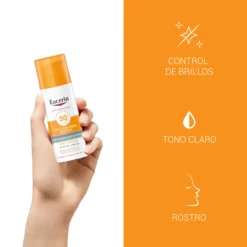 Oil Control Protector Solar Facial Dry Touch con Color SPF50+
