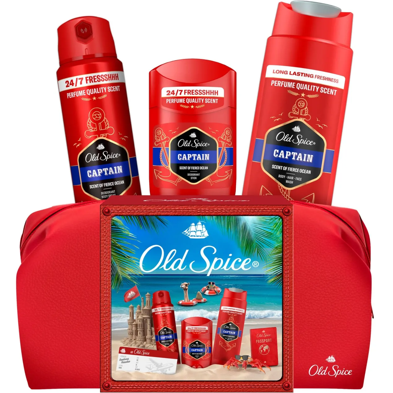 Old Spice Captain Bolsa De Viaje Set De Regalo