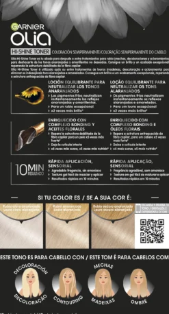 Olia Hi-Shine Toner para cabello decolorado o aclarado
