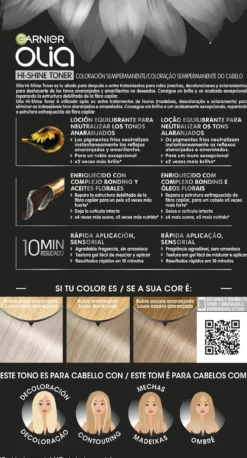 Olia Hi-Shine Toner para cabello decolorado o aclarado