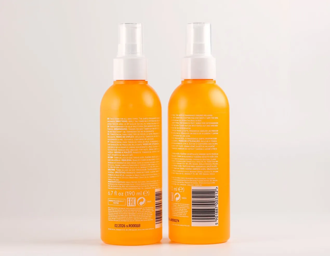 Orange Vibes Tónico Facial Hidratante y Refrescante