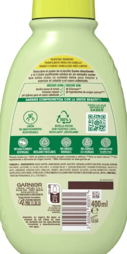 Original Remedies Champú Purificante Arcilla y Limón Cabello Graso
