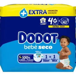Pañales Bebé Seco Talla 4+ de 10 a 15Kg