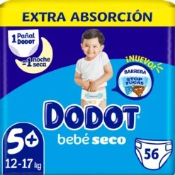Pañales Extra Absorción Bebé Seco Talla 5+
